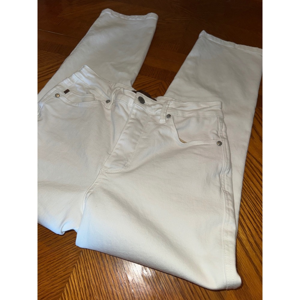 Judy Blue White High Rise Straight Leg Denim Jeans Size 7/28